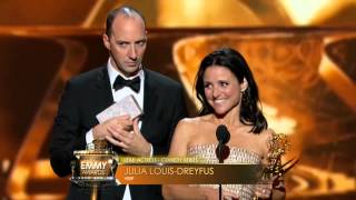 Julia Louis Dreyfus wins an Emmy for Veep 2013 [upl. by Jeff]