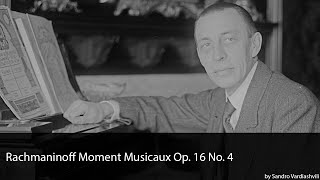 Rachmaninoff Moment Musicaux Op 16 No 4 in E Minor [upl. by Haelhsa630]