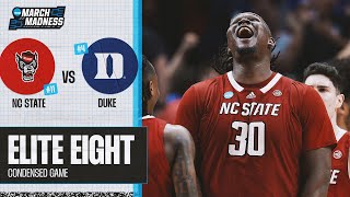 NC State vs Duke  Elite Eight NCAA tournament extended highlights [upl. by Hayidah]