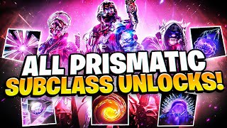 All Prismatic Fragment Unlocks MADE EASY Fragments Abilities Aspects  Destiny 2 The Final Shape [upl. by Enirroc]