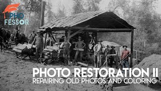 Advanced Photo Restoration and Coloring in Photoshop CC [upl. by Allenrad]