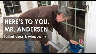 Andersen Patio Door Repair  How I fixed it myself [upl. by Annabelle]