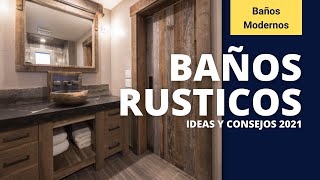 BAÑOS RUSTICOS  Consejos e Inspiración para Baños Rusticos Pequeños [upl. by Sinned172]