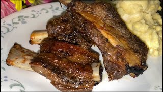 Costillas de Res al Horno  Oven Beef Back Ribs [upl. by Akerdnahs]