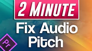 Premiere Pro  How to Speed Up Audio without Changing Pitch [upl. by Aila39]