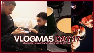 Wrapping Gifts  Considering Antidepressants  Adam Leaves Again  VLOGMAS DAY 17 [upl. by Eidnar827]