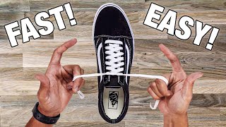 How To Tie Shoe Lace In 1 SECOND Easy Tutorial [upl. by Cheung449]