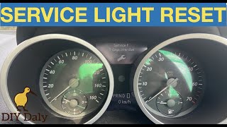 Mercedes SLK Service light reset procedure [upl. by Enelie]