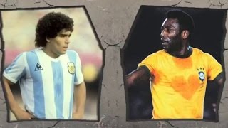 Pele VS MaradonaLegendary Tricks and Skills [upl. by Ventura]