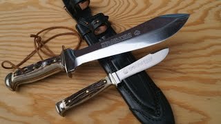 Puma Waidbesteck NickerampWaidblatt legendäre Messer aus Solingen  Germany legendary blades [upl. by Ahsiekal]