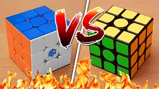 Stickers VS Stickerless Rubiks Cubes [upl. by Maximilien]