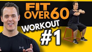 Fit Over 60 Workout 1 BEGINNERS FULL BODY [upl. by Maurili]