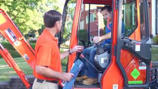 Basic Operation of the Kubota Mini Excavator [upl. by Airot]