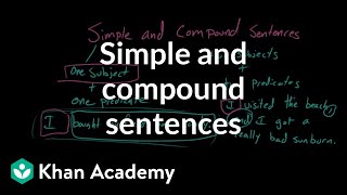 Simple and compound sentences  Syntax  Khan Academy [upl. by Billmyre113]