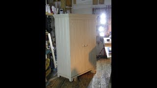 Solid Pine Armoire Complete Build [upl. by Snapp406]