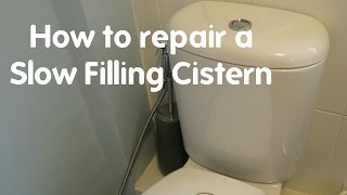 Toilet Repair Slow Filling Cistern Repair [upl. by Anelram]