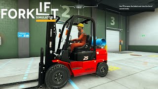 Forklift Simulator Gameplay [upl. by Atiuqel730]