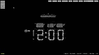 digital clock in conways game of life [upl. by Jarnagin]