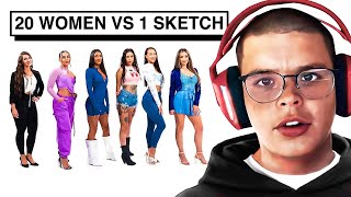 20 WOMEN VS SKETCH [upl. by Nolly735]