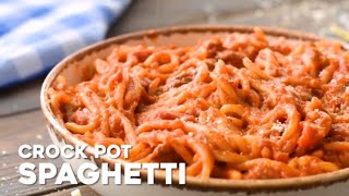 Crock Pot Spaghetti [upl. by Lenzi12]