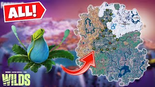 ALL Fortnite Chapter 4 Season 3 Slurp Plants Locations fortnitewilds [upl. by Filomena]