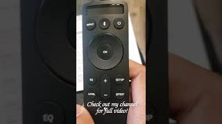 Vizio Soundbar Remote Setup [upl. by Yeldar]