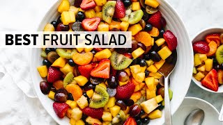 FRUIT SALAD  the best recipe and so easy [upl. by Nidraj99]