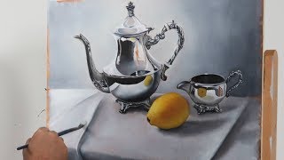 Still life painting with reflective surfaces [upl. by Fitton]