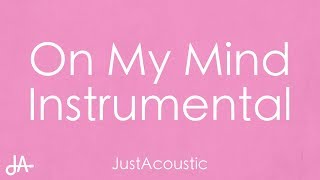 On My Mind  Jorja Smith Acoustic Instrumental [upl. by Apollo19]