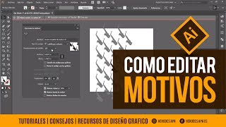 Como crear y editar PatronesMotivos  Illustrator [upl. by Brittnee]