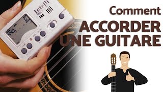 Accorder sa guitare avec accordeur électronique [upl. by Kurtzman]