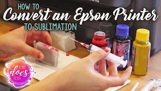 How to Convert an Epson Workforce Printer to Sublimation [upl. by Ennayrb564]