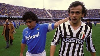 Michel Platini Vs Maradona 1986  Juventus x Napoli [upl. by Rebeca]