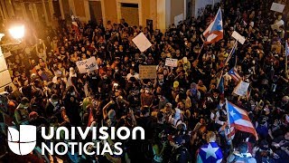 Protestas cierre de carreteras y nuevas denuncias aumentan la crisis en Puerto Rico [upl. by Notyrb]