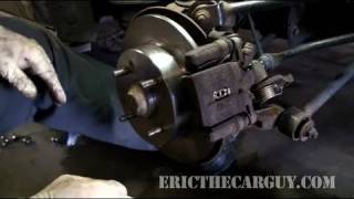 How To Replace Rear Disc Brakes Full  EricTheCarGuy [upl. by Oihsoy]