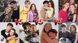 TikTok battle  Liper VS Cavin VS Jelliana VS Semily VS Sayden VS Dindi VS Nophie VS Bradisson❤️👑 [upl. by Ellesij26]