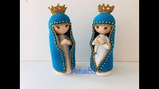 Virgen María a crochet amigurumis by Petus English subtitles [upl. by Sharma]