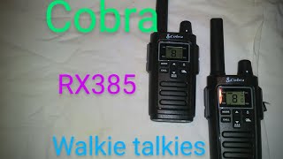 Cobra RX 385 walkie talkies with NOAA Weather band [upl. by Ahselaf]