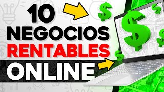 💸 10 Ideas de Negocios Rentables por Internet 💻 Mis Negocios Online [upl. by Adikam847]