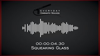 Squeaky Glass  HQ Sound Effects [upl. by Clarice]