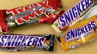 Rare Twix amp Snickers Flavors Peanut Butter Almond Dark Chocolate [upl. by Mellman408]