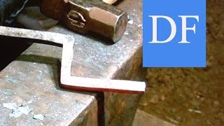 Blacksmithing for beginners  Basic forging 4 [upl. by Cookie333]