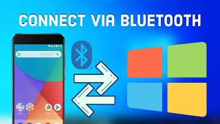 Connect an Android phone to a Windows 10 PC via Bluetooth [upl. by Eessac]