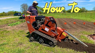 Operating a Trencher  DIY [upl. by Hurff610]