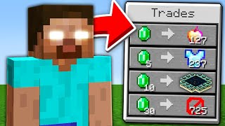 Minecraft But Herobrine Trades OP Items… [upl. by Acnairb]