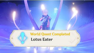 Genshin Impact Lotus Eater Enkanomiya World Quest Guide [upl. by Yauqram20]