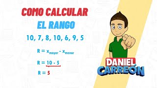 COMO CALCULAR EL RANGO DE UN CONJUNTO DE DATOS Super facil  Para principiantes [upl. by Yared]