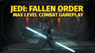 Jedi Fallen Order  Max Level Combat Gameplay [upl. by Dwane436]