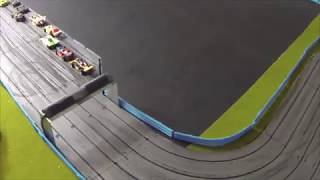 AFXAurora Ready Grass Install Slot Car Track Build [upl. by Stark]