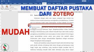 Tutorial Membuat Daftar Pustaka Menggunakan ZOTERO  Request SahabatGuru [upl. by Sculley232]